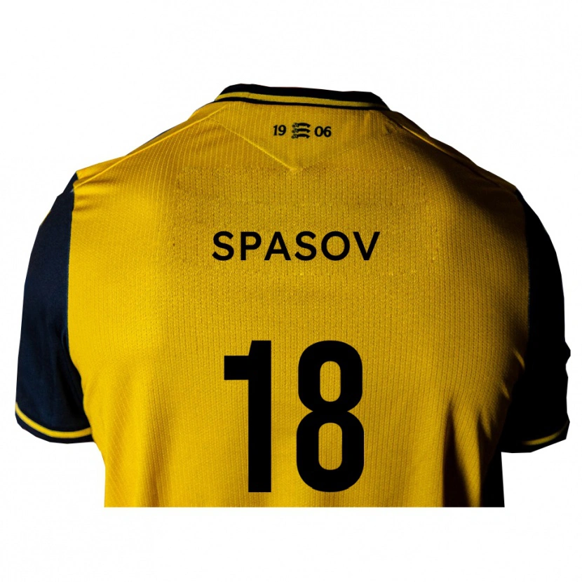 Danxen Damen Slavi Spasov #18 Gelb Schwarz Auswärtstrikot Trikot 2025/26 T-Shirt Österreich