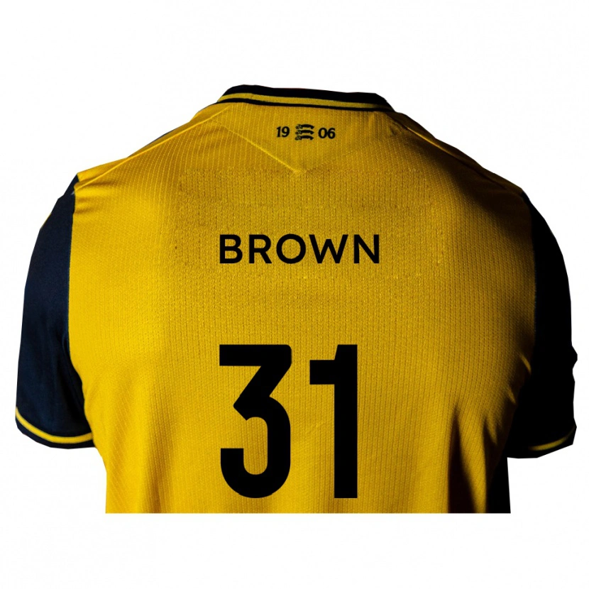 Danxen Damen Charlie Brown #31 Gelb Schwarz Auswärtstrikot Trikot 2025/26 T-Shirt Österreich