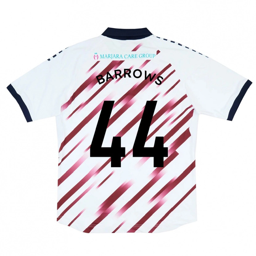 Danxen Damen Ross Barrows #44 Weiß Rot Auswärtstrikot Trikot 2025/26 T-Shirt Österreich