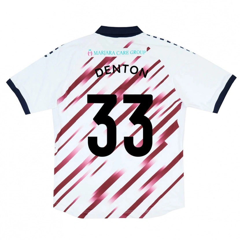 Danxen Damen Tyler Denton #33 Weiß Rot Auswärtstrikot Trikot 2025/26 T-Shirt Österreich