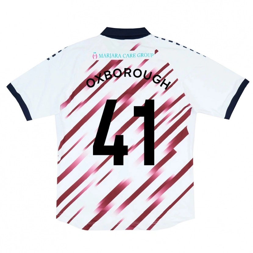 Danxen Damen Ewan Oxborough #41 Weiß Rot Auswärtstrikot Trikot 2025/26 T-Shirt Österreich
