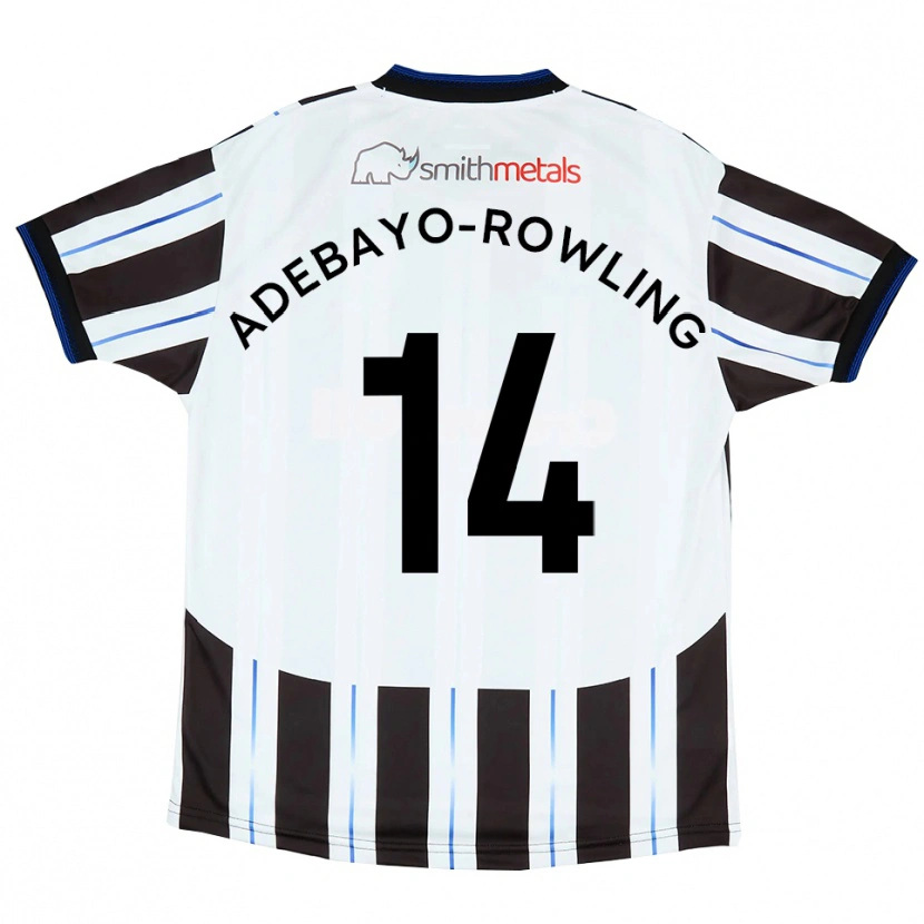 Danxen Damen Tobi Adebayo-Rowling #14 Weiß Schwarz Auswärtstrikot Trikot 2025/26 T-Shirt Österreich