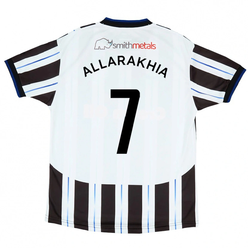 Danxen Damen Tarryn Allarakhia #7 Weiß Schwarz Auswärtstrikot Trikot 2025/26 T-Shirt Österreich