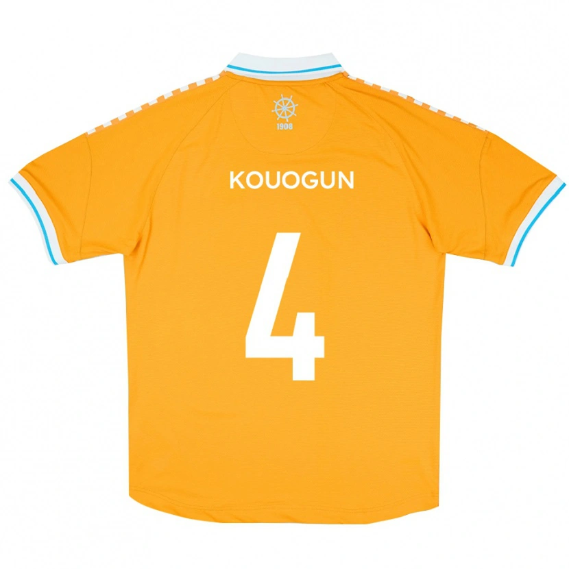 Danxen Damen Maxim Kouogun #4 Gelb Blau Auswärtstrikot Trikot 2025/26 T-Shirt Österreich