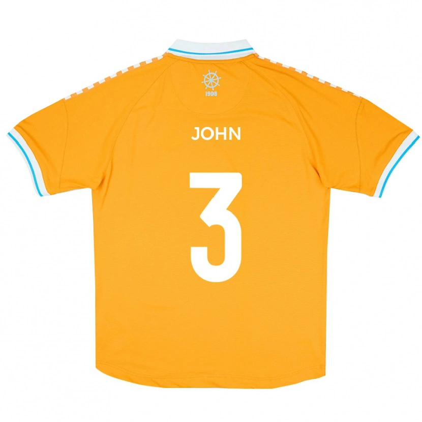 Danxen Damen Cameron John #3 Gelb Blau Auswärtstrikot Trikot 2025/26 T-Shirt Österreich