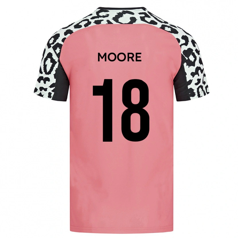 Danxen Damen Isaac Moore #18 Pink Schwarz Auswärtstrikot Trikot 2025/26 T-Shirt Österreich