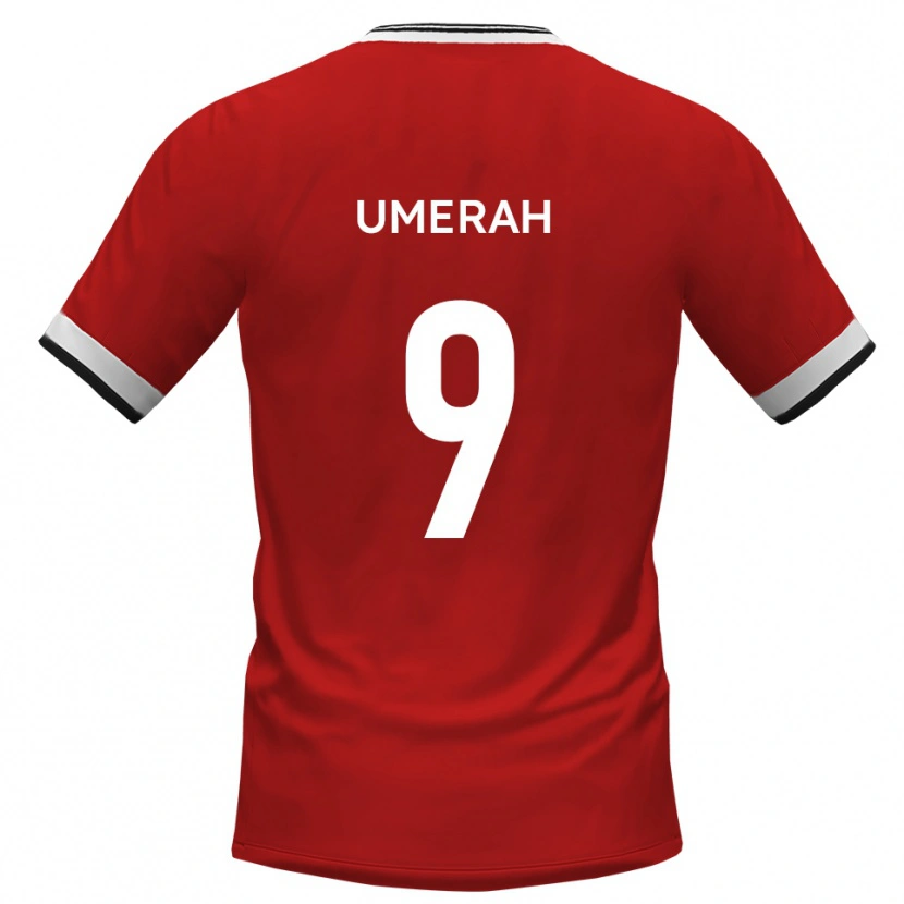 Danxen Damen Josh Umerah #9 Weiß Schwarz Auswärtstrikot Trikot 2025/26 T-Shirt Österreich