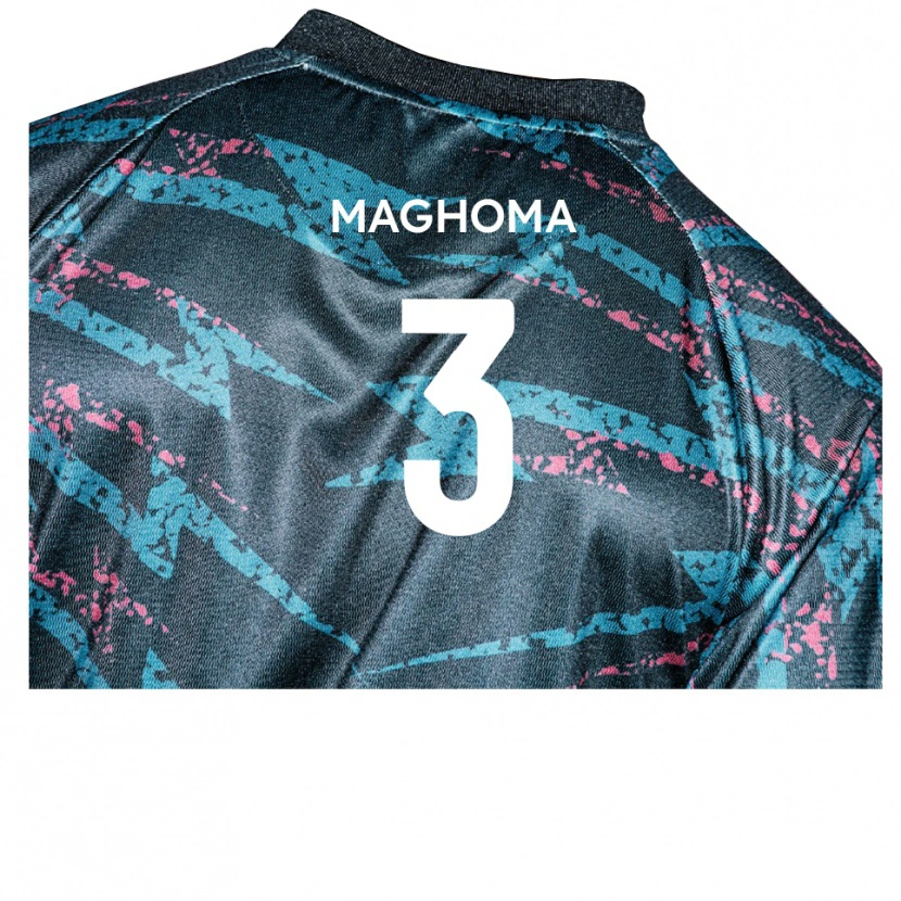 Danxen Damen Christian Maghoma #3 Schwarz Marine Auswärtstrikot Trikot 2025/26 T-Shirt Österreich
