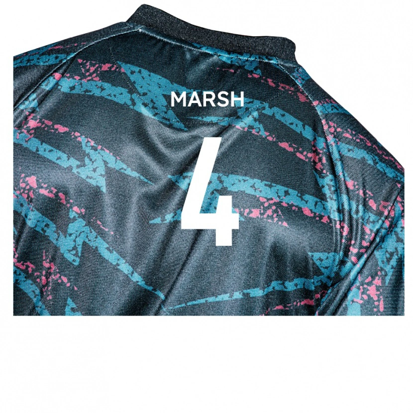 Danxen Damen George Marsh #4 Schwarz Marine Auswärtstrikot Trikot 2025/26 T-Shirt Österreich