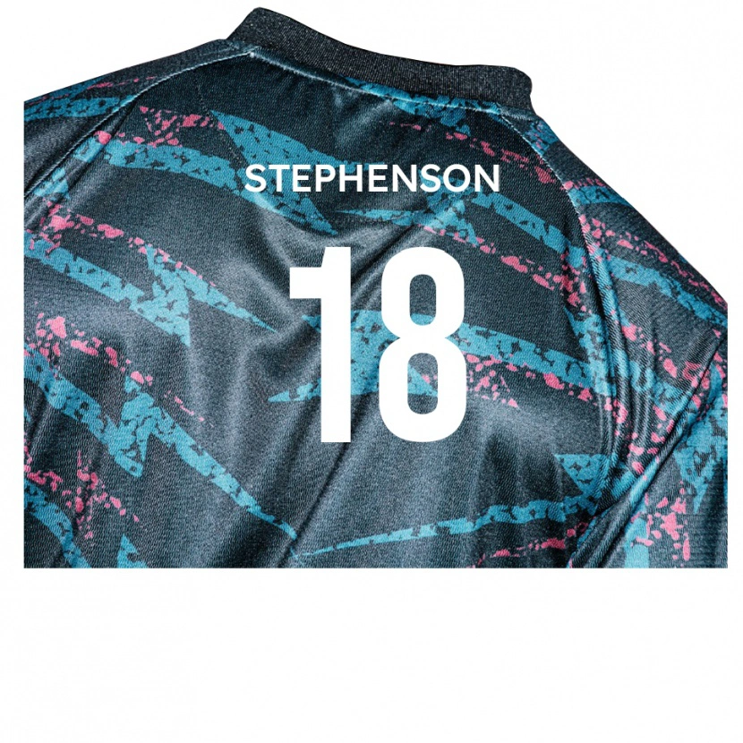 Danxen Damen Dylan Stephenson #18 Schwarz Marine Auswärtstrikot Trikot 2025/26 T-Shirt Österreich