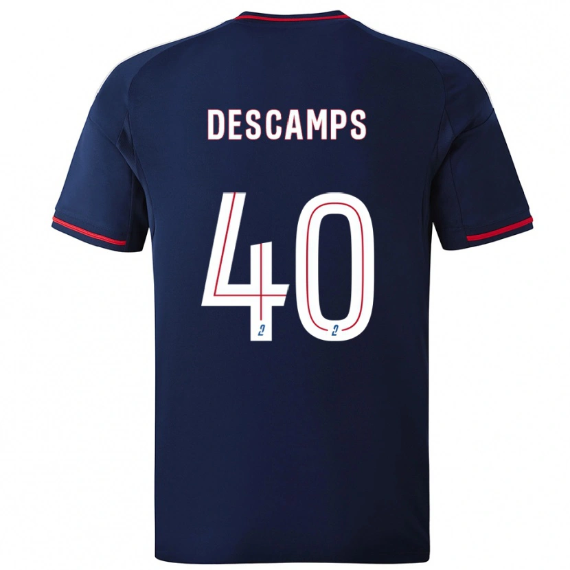 Danxen Damen Rémy Descamps #40 Marine Rot Auswärtstrikot Trikot 2025/26 T-Shirt Österreich