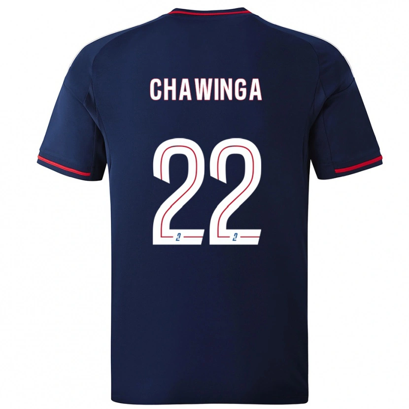 Danxen Damen Tabitha Chawinga #22 Marine Rot Auswärtstrikot Trikot 2025/26 T-Shirt Österreich