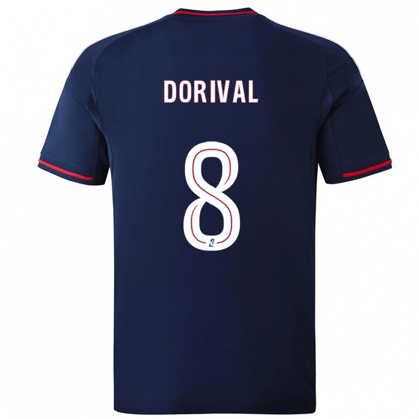 Danxen Damen Pierre Dorival #8 Marine Rot Auswärtstrikot Trikot 2025/26 T-Shirt Österreich