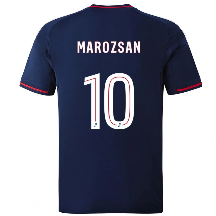 Danxen Damen Dzsenifer Marozsan #10 Marine Rot Auswärtstrikot Trikot 2025/26 T-Shirt Österreich