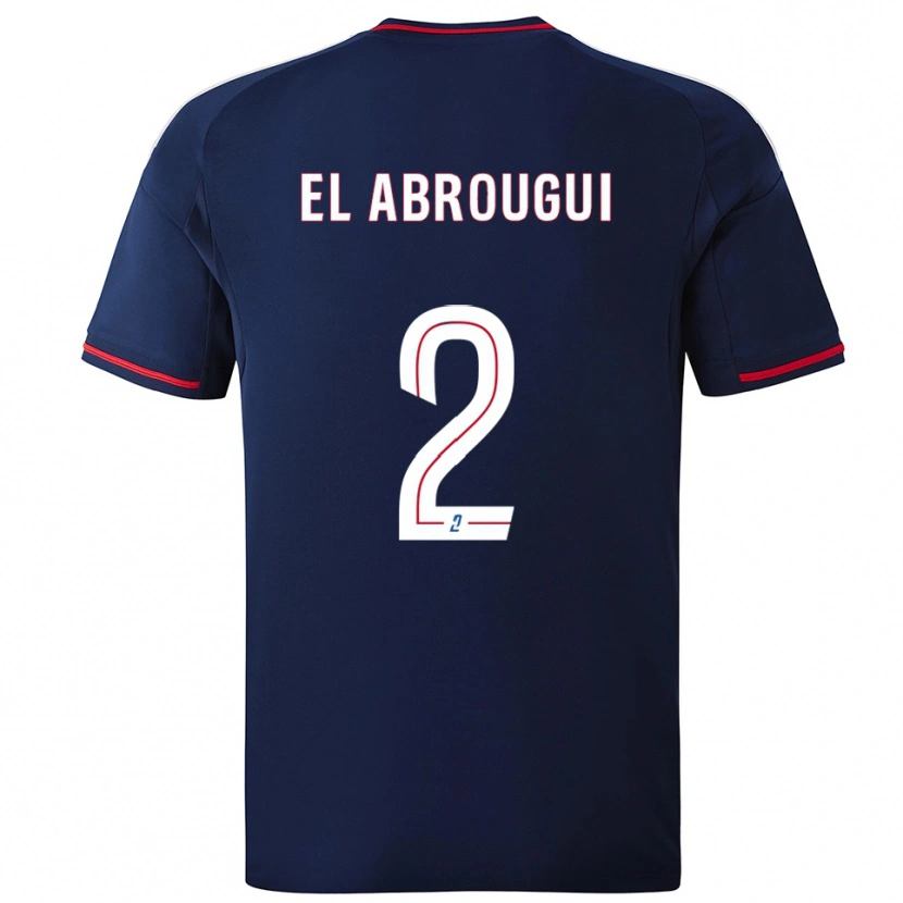 Danxen Damen Wassim El Abrougui #2 Marine Rot Auswärtstrikot Trikot 2025/26 T-Shirt Österreich