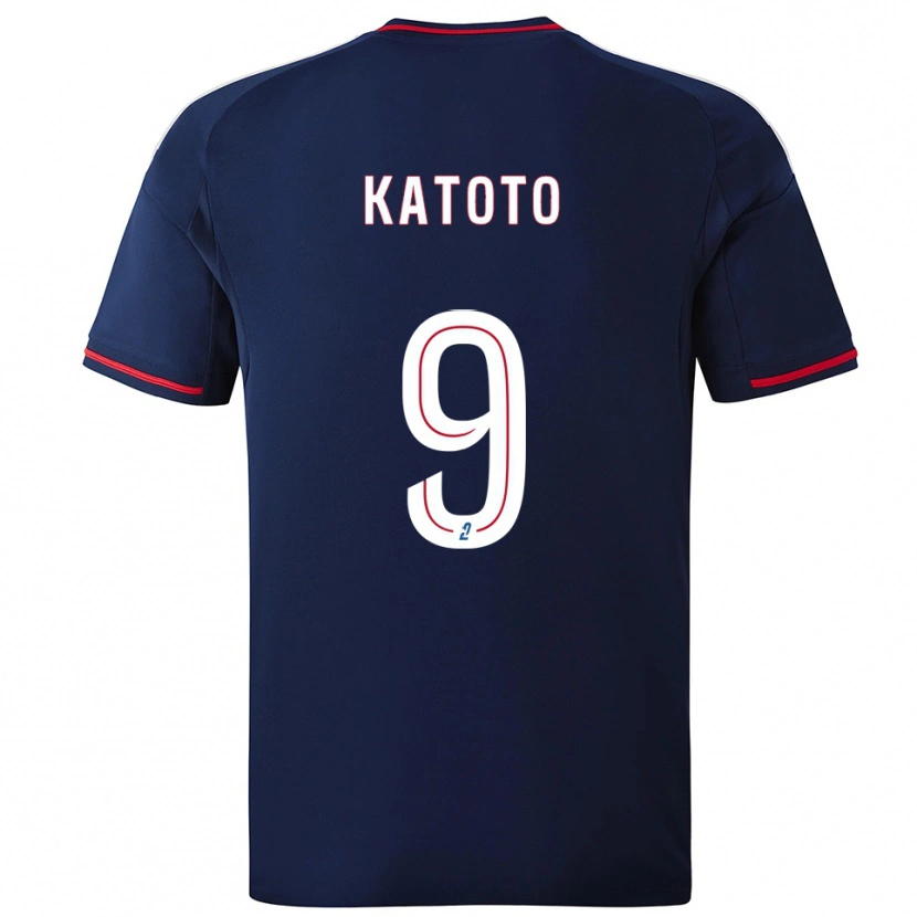 Danxen Damen Marie-Antoinette Katoto #9 Marine Rot Auswärtstrikot Trikot 2025/26 T-Shirt Österreich