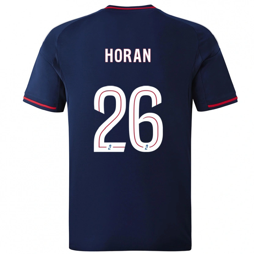 Danxen Damen Lindsey Horan #26 Marine Rot Auswärtstrikot Trikot 2025/26 T-Shirt Österreich