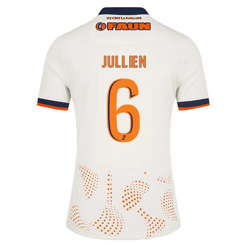 Danxen Damen Christopher Jullien #6 Weiß Orange Auswärtstrikot Trikot 2025/26 T-Shirt Österreich