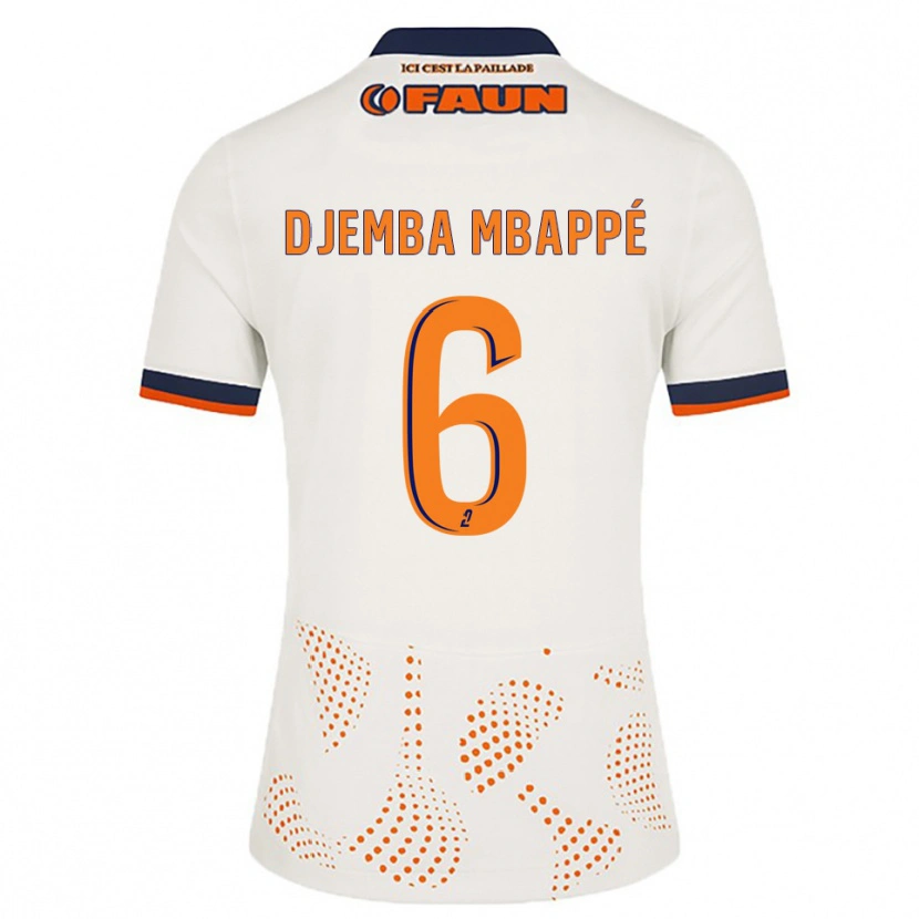 Danxen Damen Yvan Djemba Mbappé #6 Weiß Orange Auswärtstrikot Trikot 2025/26 T-Shirt Österreich