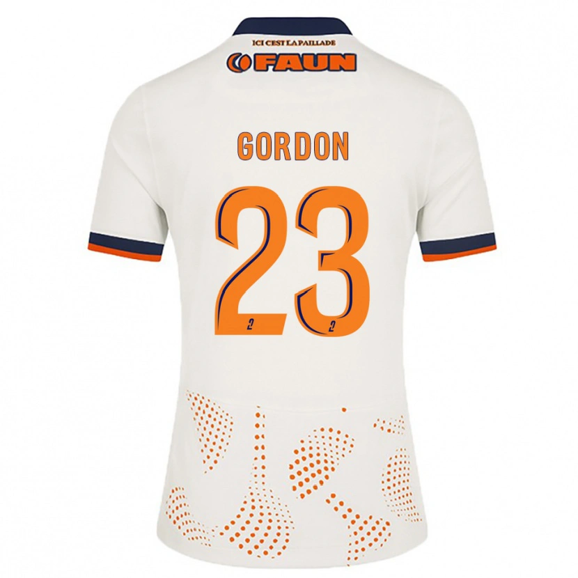 Danxen Damen Sh'nia Gordon #23 Weiß Orange Auswärtstrikot Trikot 2025/26 T-Shirt Österreich