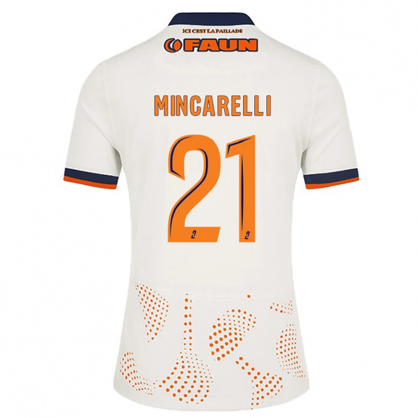 Danxen Damen Lucas Mincarelli #21 Weiß Orange Auswärtstrikot Trikot 2025/26 T-Shirt Österreich