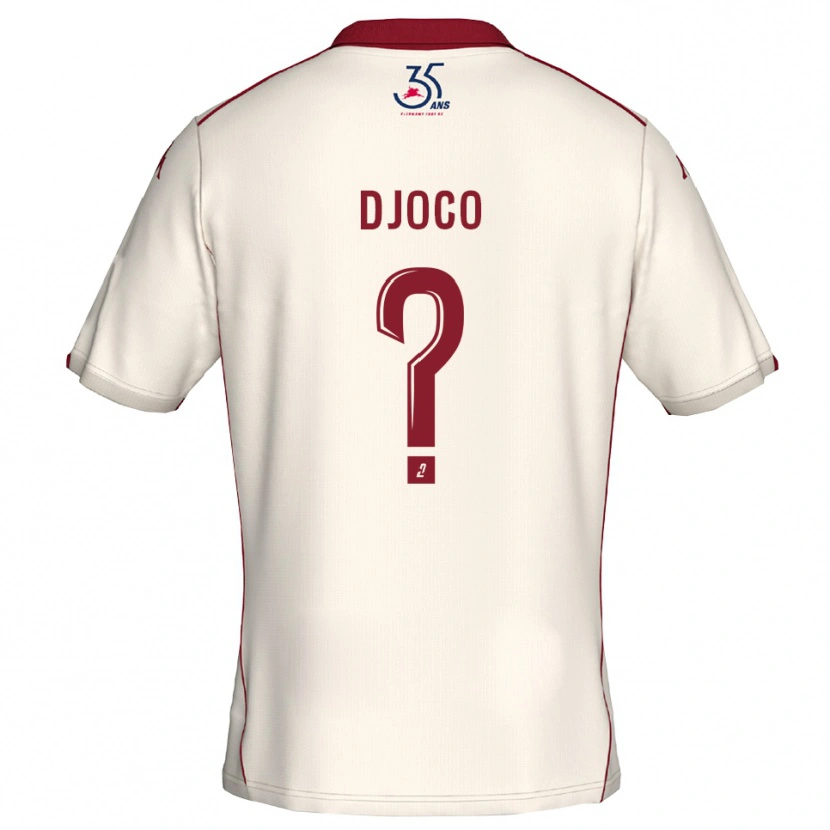 Danxen Damen Ouparine Djoco #0 Weiß Burgunder Auswärtstrikot Trikot 2025/26 T-Shirt Österreich