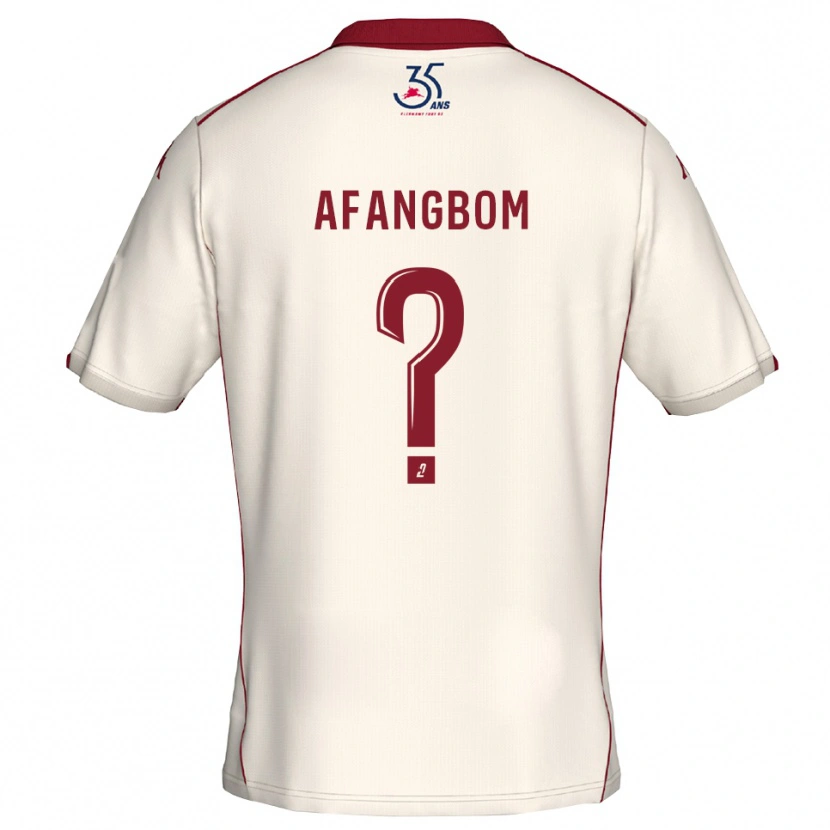 Danxen Damen Adelino Afangbom #0 Weiß Burgunder Auswärtstrikot Trikot 2025/26 T-Shirt Österreich