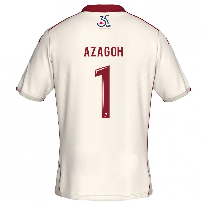 Danxen Damen Yanis Azagoh #1 Weiß Burgunder Auswärtstrikot Trikot 2025/26 T-Shirt Österreich