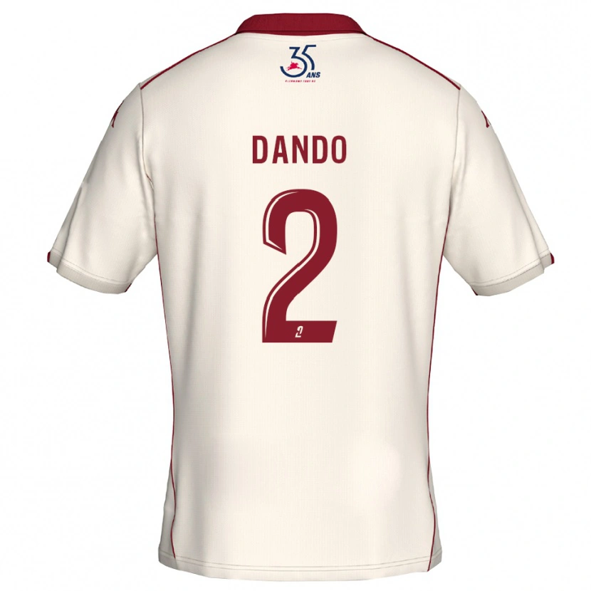 Danxen Damen Mathis Dando #2 Weiß Burgunder Auswärtstrikot Trikot 2025/26 T-Shirt Österreich