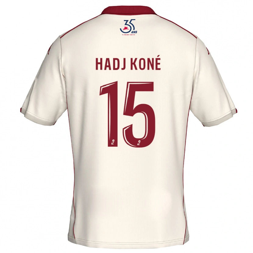 Danxen Damen El Hadj Koné #15 Weiß Burgunder Auswärtstrikot Trikot 2025/26 T-Shirt Österreich