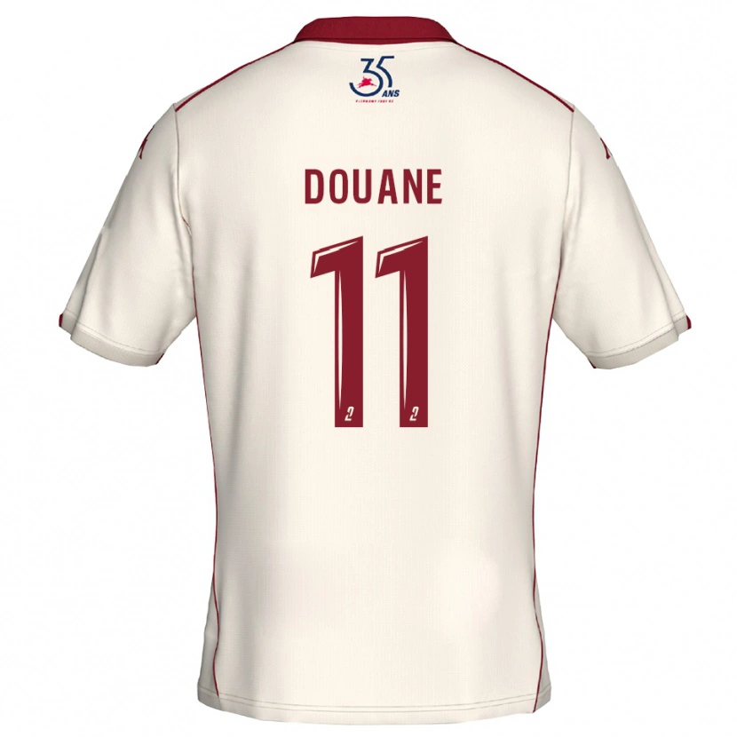 Danxen Damen Maïdine Douane #11 Weiß Burgunder Auswärtstrikot Trikot 2025/26 T-Shirt Österreich