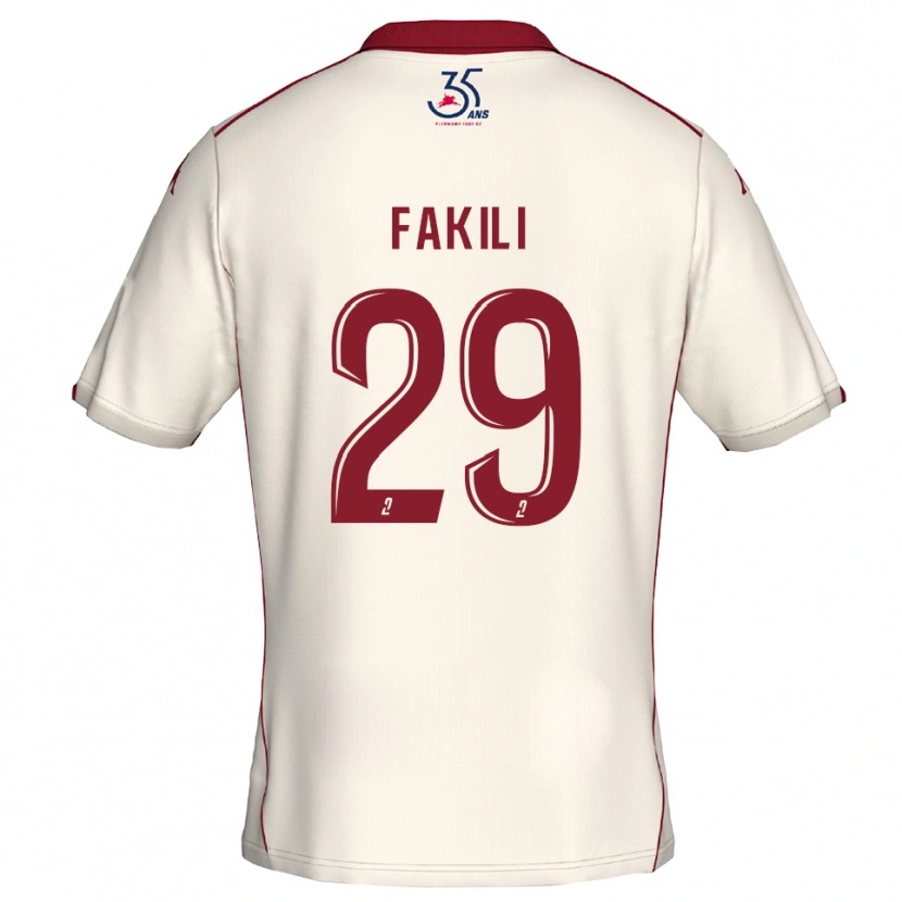 Danxen Damen Ilhan Fakili #29 Weiß Burgunder Auswärtstrikot Trikot 2025/26 T-Shirt Österreich