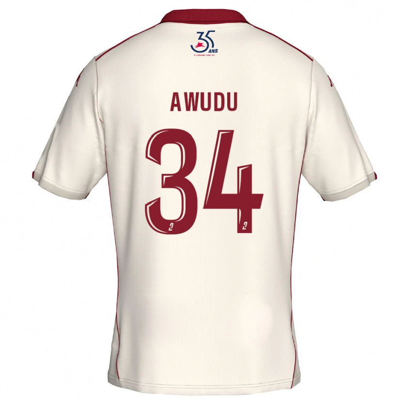 Danxen Damen Sumaila Awudu #34 Weiß Burgunder Auswärtstrikot Trikot 2025/26 T-Shirt Österreich