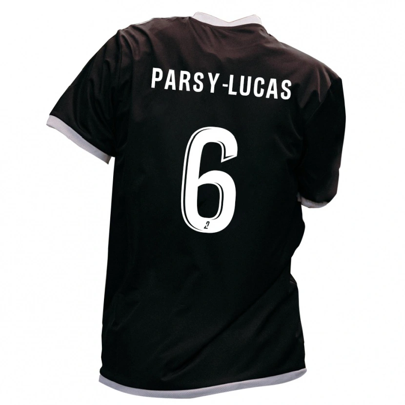 Danxen Damen Andréa Parsy-Lucas #6 Schwarz Gold Auswärtstrikot Trikot 2025/26 T-Shirt Österreich