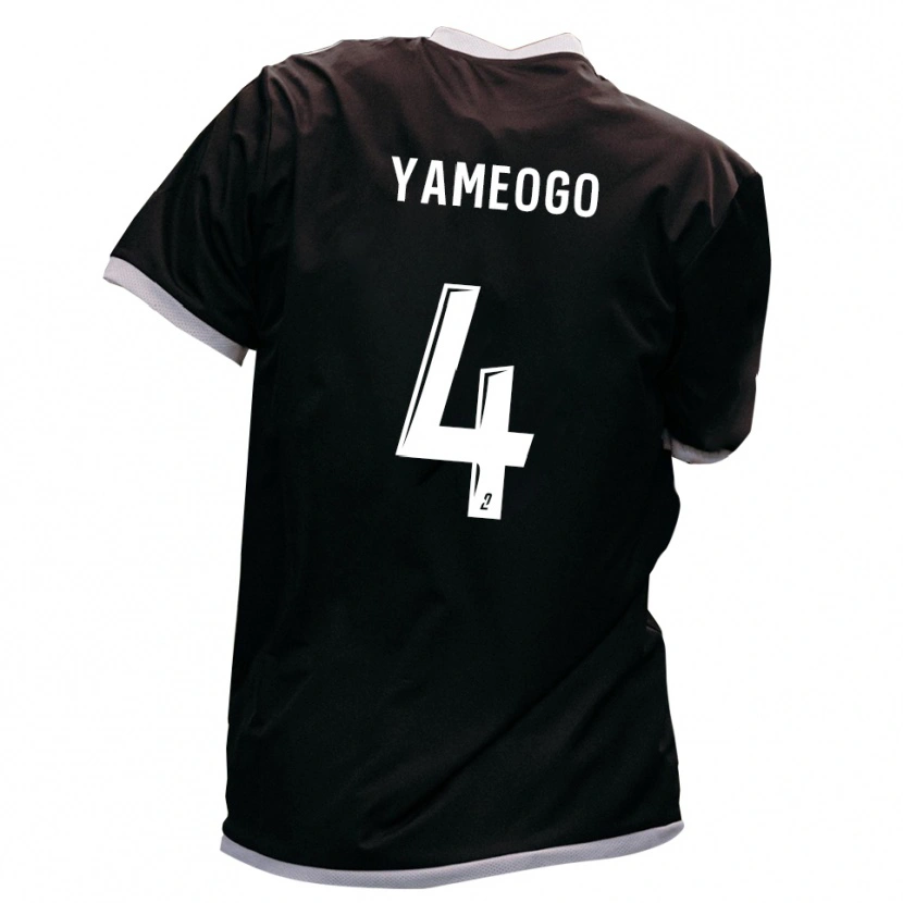 Danxen Damen Ilyas Yameogo #4 Schwarz Gold Auswärtstrikot Trikot 2025/26 T-Shirt Österreich