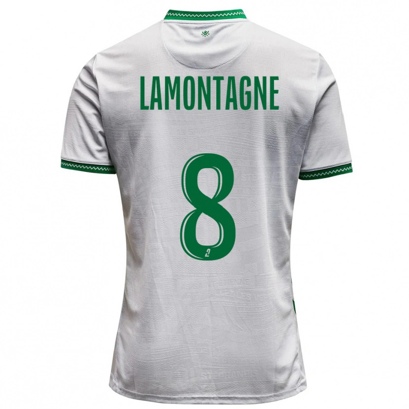 Danxen Damen Alexandria Lamontagne #8 Weiß Grün Auswärtstrikot Trikot 2025/26 T-Shirt Österreich
