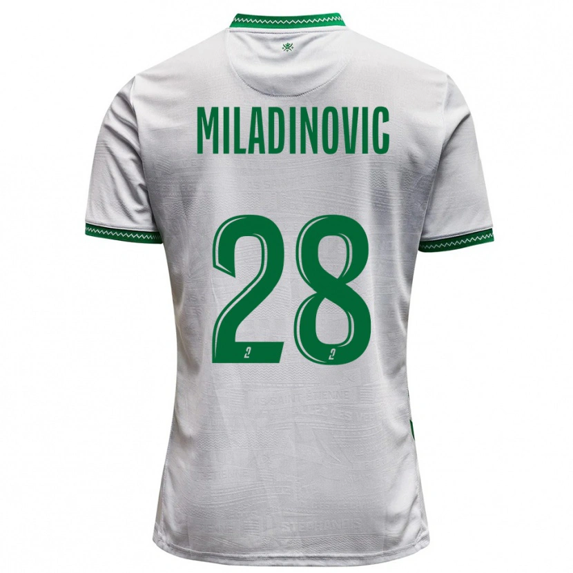 Danxen Damen Igor Miladinovic #28 Weiß Grün Auswärtstrikot Trikot 2025/26 T-Shirt Österreich