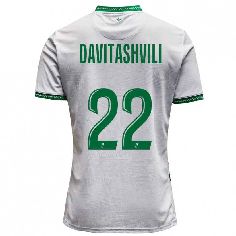 Danxen Damen Zuriko Davitashvili #22 Weiß Grün Auswärtstrikot Trikot 2025/26 T-Shirt Österreich