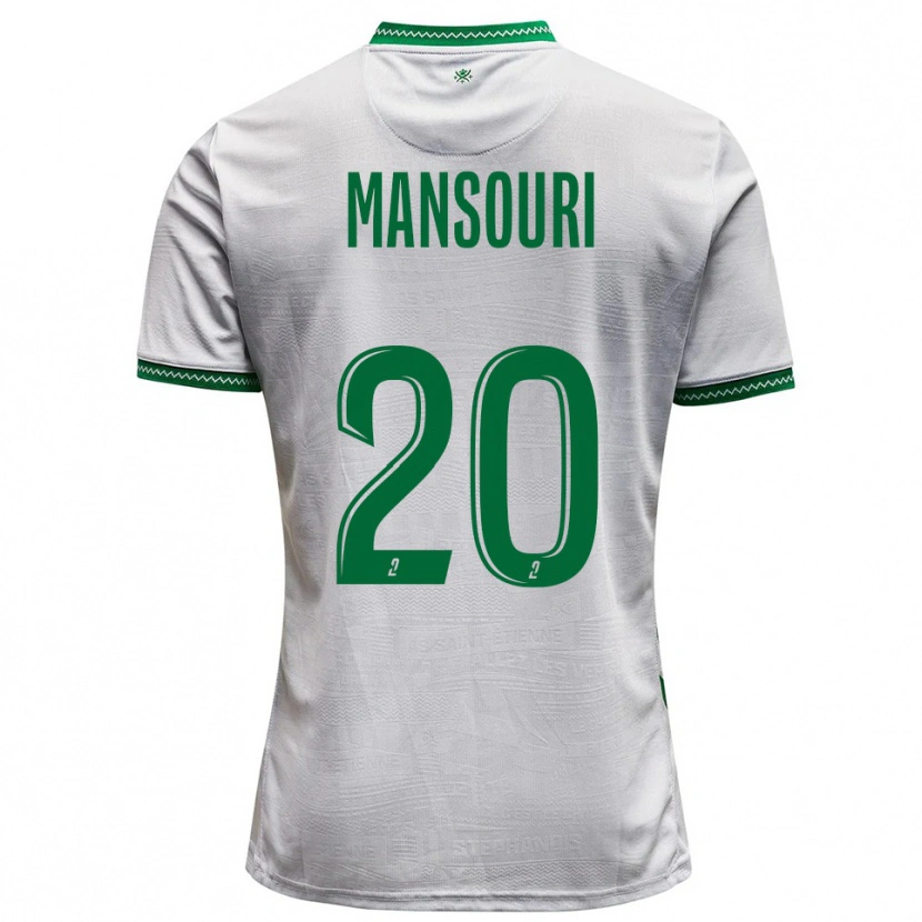 Danxen Damen Ilyes Mansouri #20 Weiß Grün Auswärtstrikot Trikot 2025/26 T-Shirt Österreich