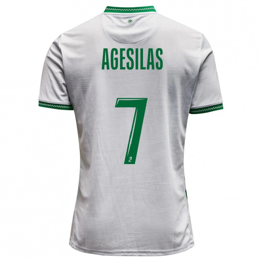 Danxen Damen Meïvyn Agesilas #7 Weiß Grün Auswärtstrikot Trikot 2025/26 T-Shirt Österreich