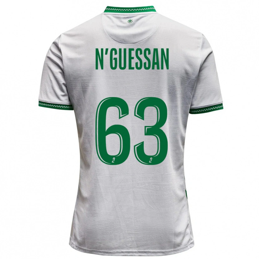 Danxen Damen Djylian N'guessan #63 Weiß Grün Auswärtstrikot Trikot 2025/26 T-Shirt Österreich