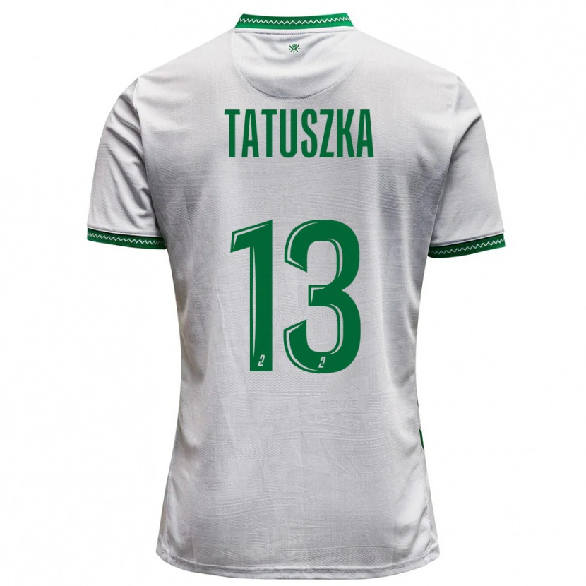 Danxen Damen Maxence Tatuszka #13 Weiß Grün Auswärtstrikot Trikot 2025/26 T-Shirt Österreich