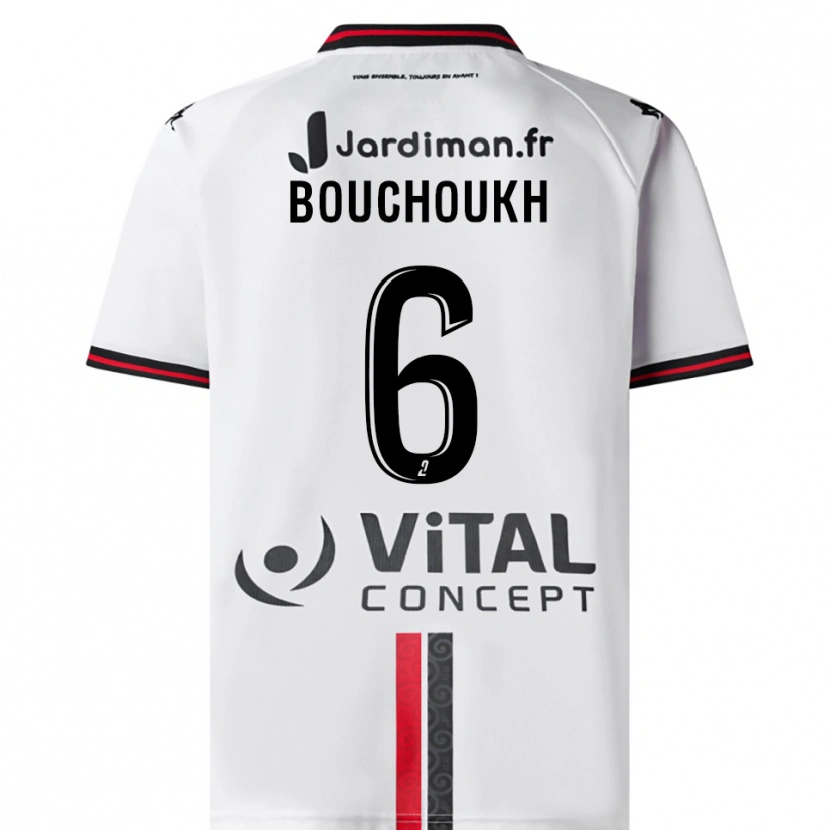 Danxen Damen Ahmed Bouchoukh #6 Weiß Rot Auswärtstrikot Trikot 2025/26 T-Shirt Österreich