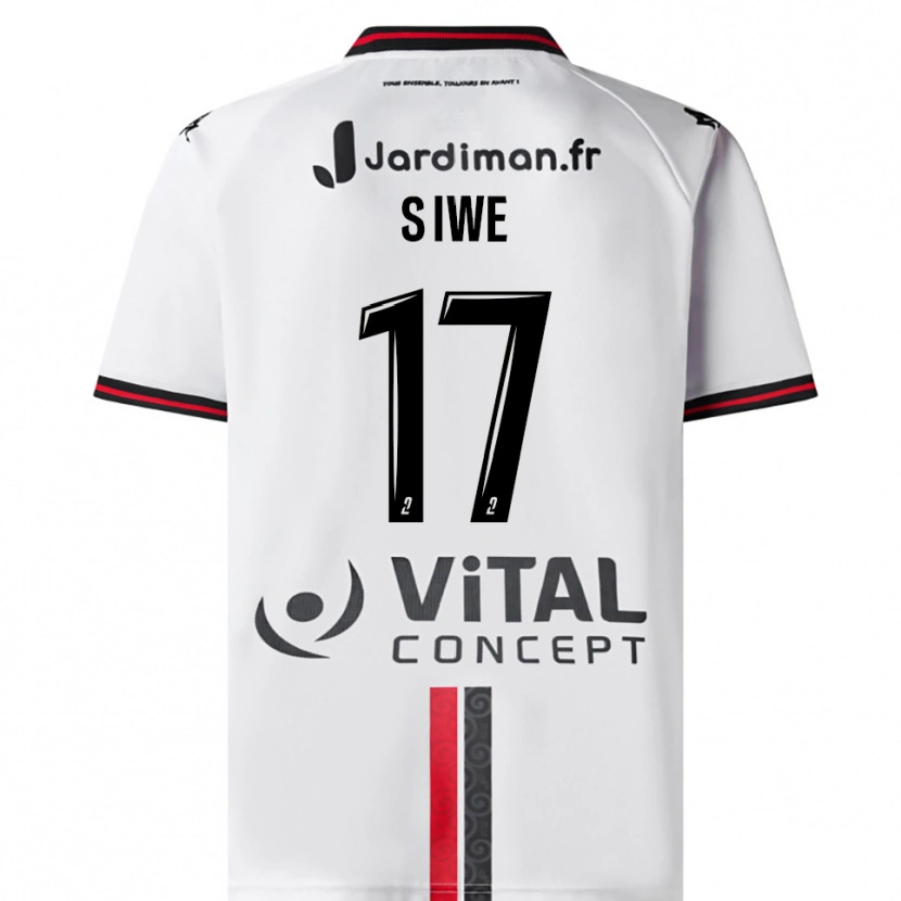 Danxen Damen Jacques Siwe #17 Weiß Rot Auswärtstrikot Trikot 2025/26 T-Shirt Österreich