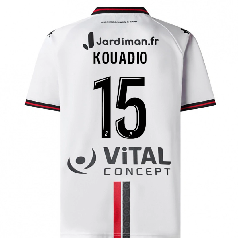 Danxen Damen Kyan Kouadio #15 Weiß Rot Auswärtstrikot Trikot 2025/26 T-Shirt Österreich