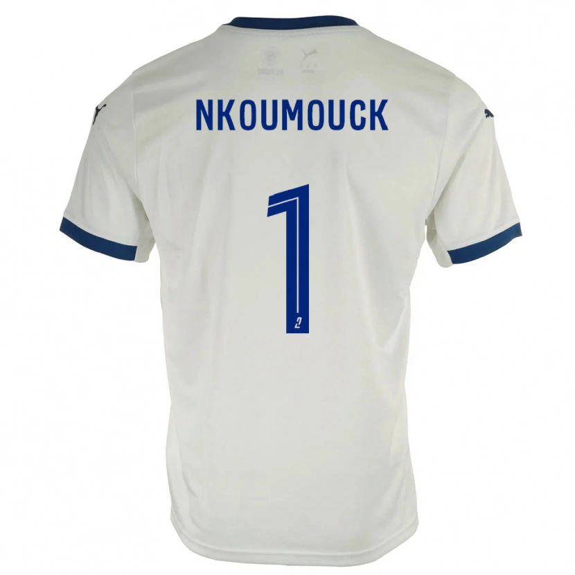Danxen Damen Marc-Anthony Nkoumouck #1 Weiß Blau Auswärtstrikot Trikot 2025/26 T-Shirt Österreich