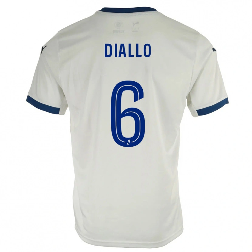 Danxen Damen Amadou Diallo #6 Weiß Blau Auswärtstrikot Trikot 2025/26 T-Shirt Österreich