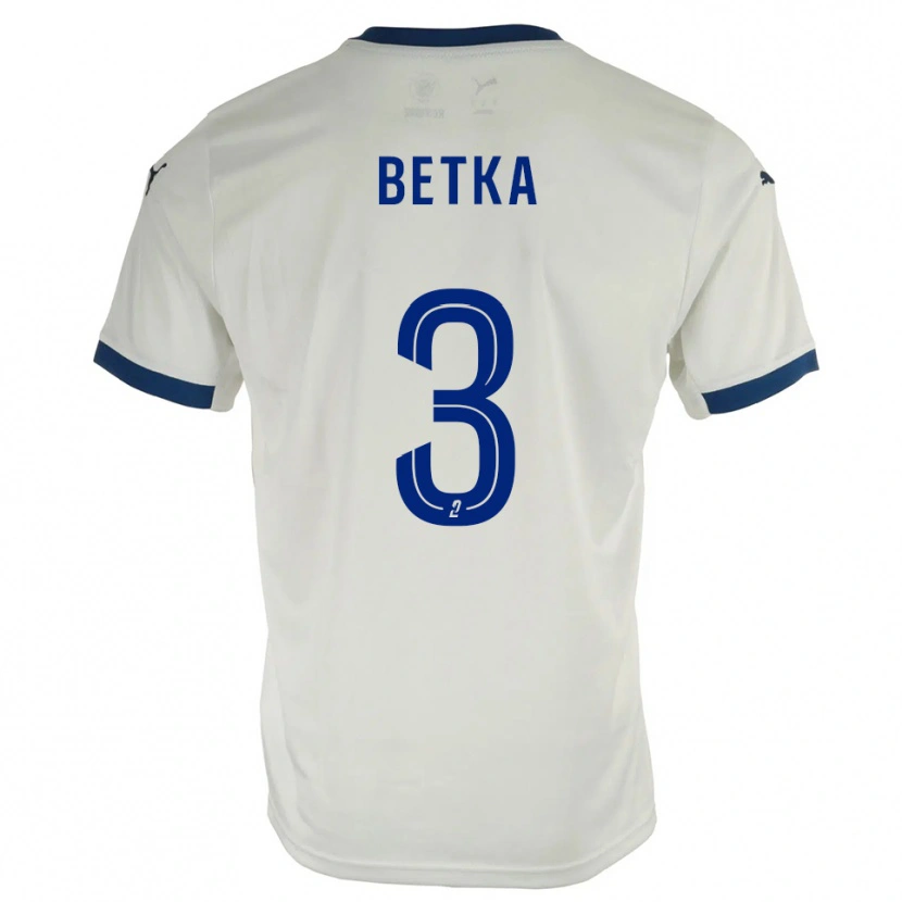 Danxen Damen Naël Betka #3 Weiß Blau Auswärtstrikot Trikot 2025/26 T-Shirt Österreich