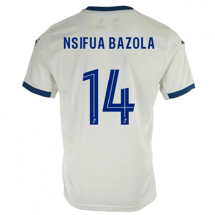 Danxen Damen Preston Nsifua Bazola #14 Weiß Blau Auswärtstrikot Trikot 2025/26 T-Shirt Österreich