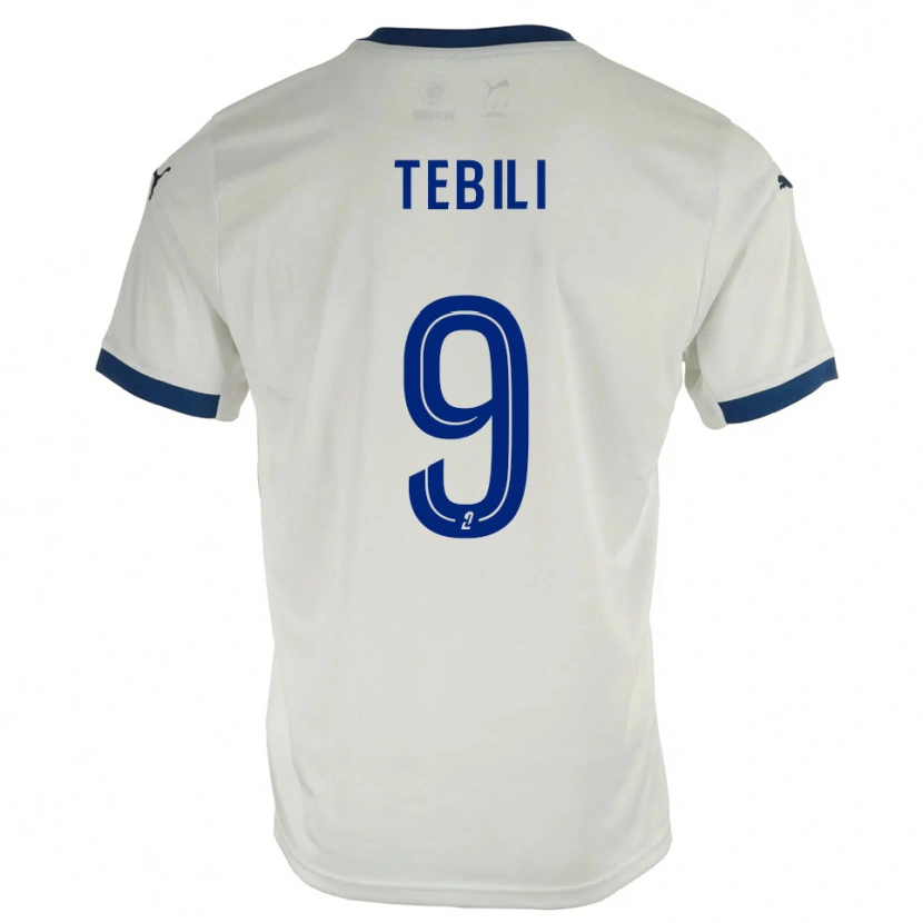 Danxen Damen David Tebili #9 Weiß Blau Auswärtstrikot Trikot 2025/26 T-Shirt Österreich